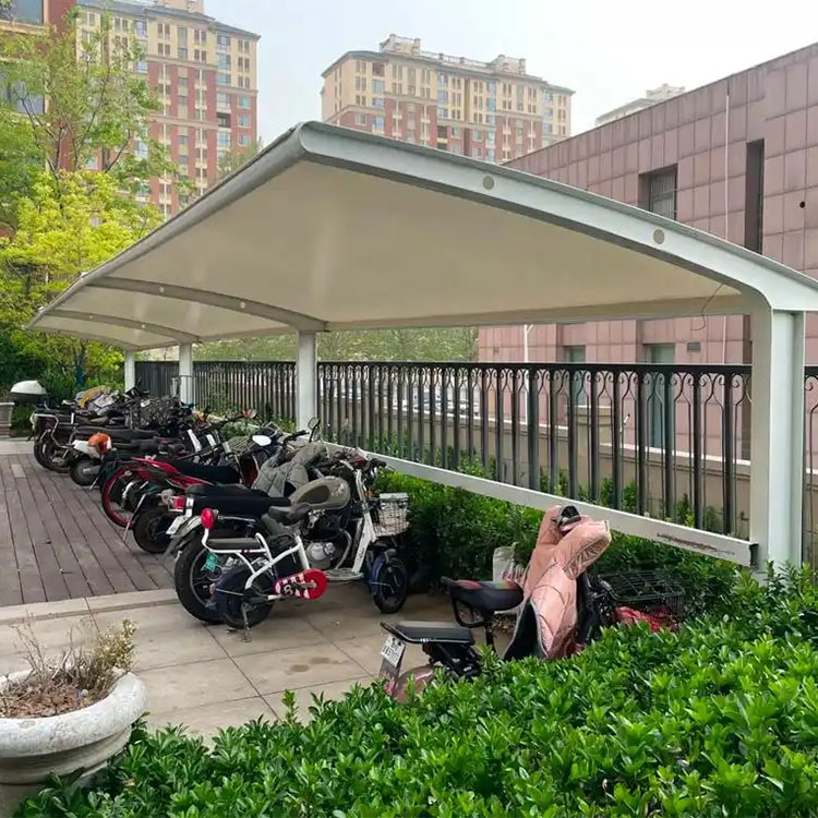 高密市膜结构电动车棚